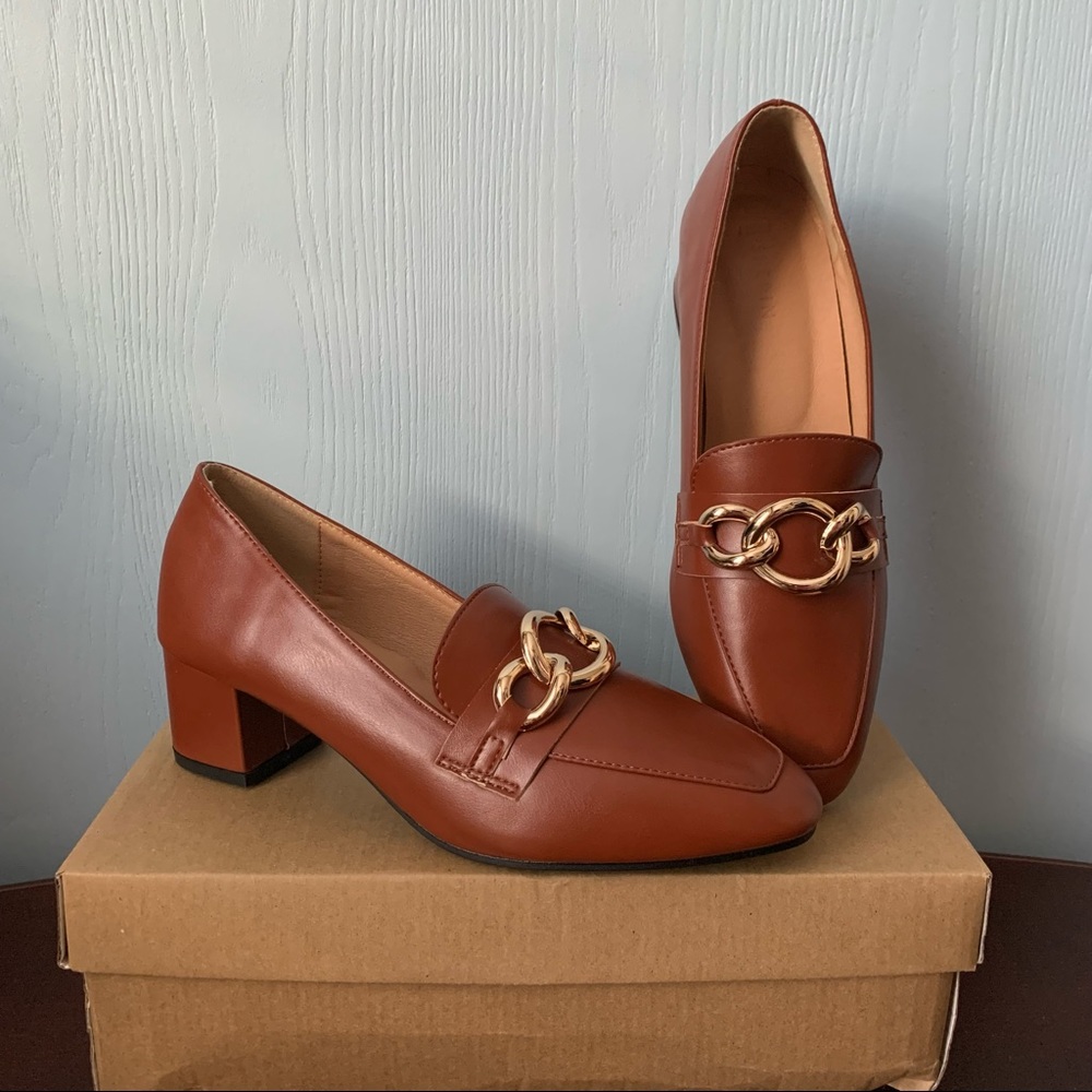 SHEIN Chunky Heeled Pumps